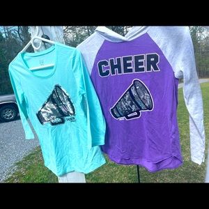 Justice cheer sequin shirts